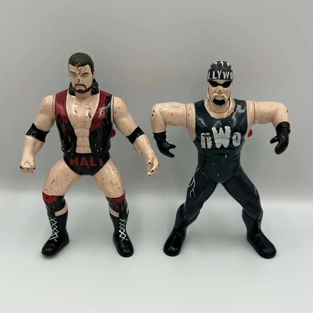 1999 WCW NWO Outsiders Wrestling Figures Hulk Hogan Scott Hall Vintage Toys Kids
